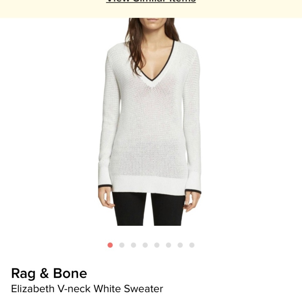 Rag & Bone Elizabeth Vneck knit sweater